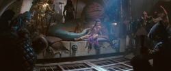 JabbaWatchesLukeVsRancor-ROTJ