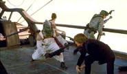 Luke and Leia sail barge fight.jpg (56 KB) Just after Leia's attack on the gunner