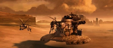 AAT con la mimetizzazione adottata su Geonosis