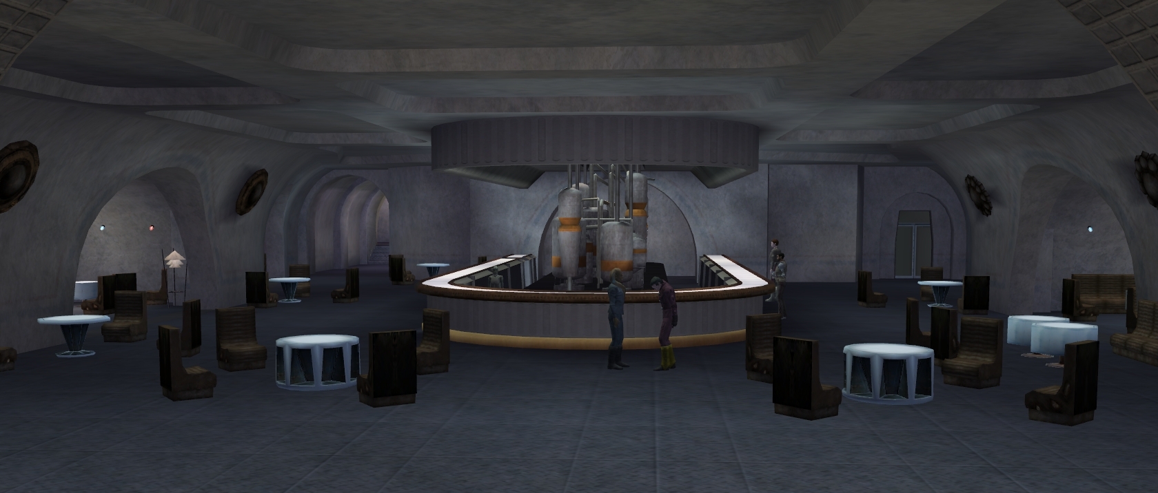 Inside the cantina