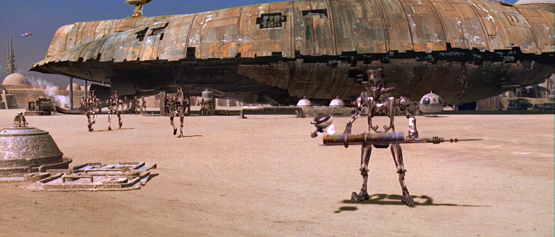 An ASP-7 droid on Tatooine