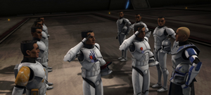 Rex inducted Echo and Fives into the 501st Legion after personally witnessing their abilities.