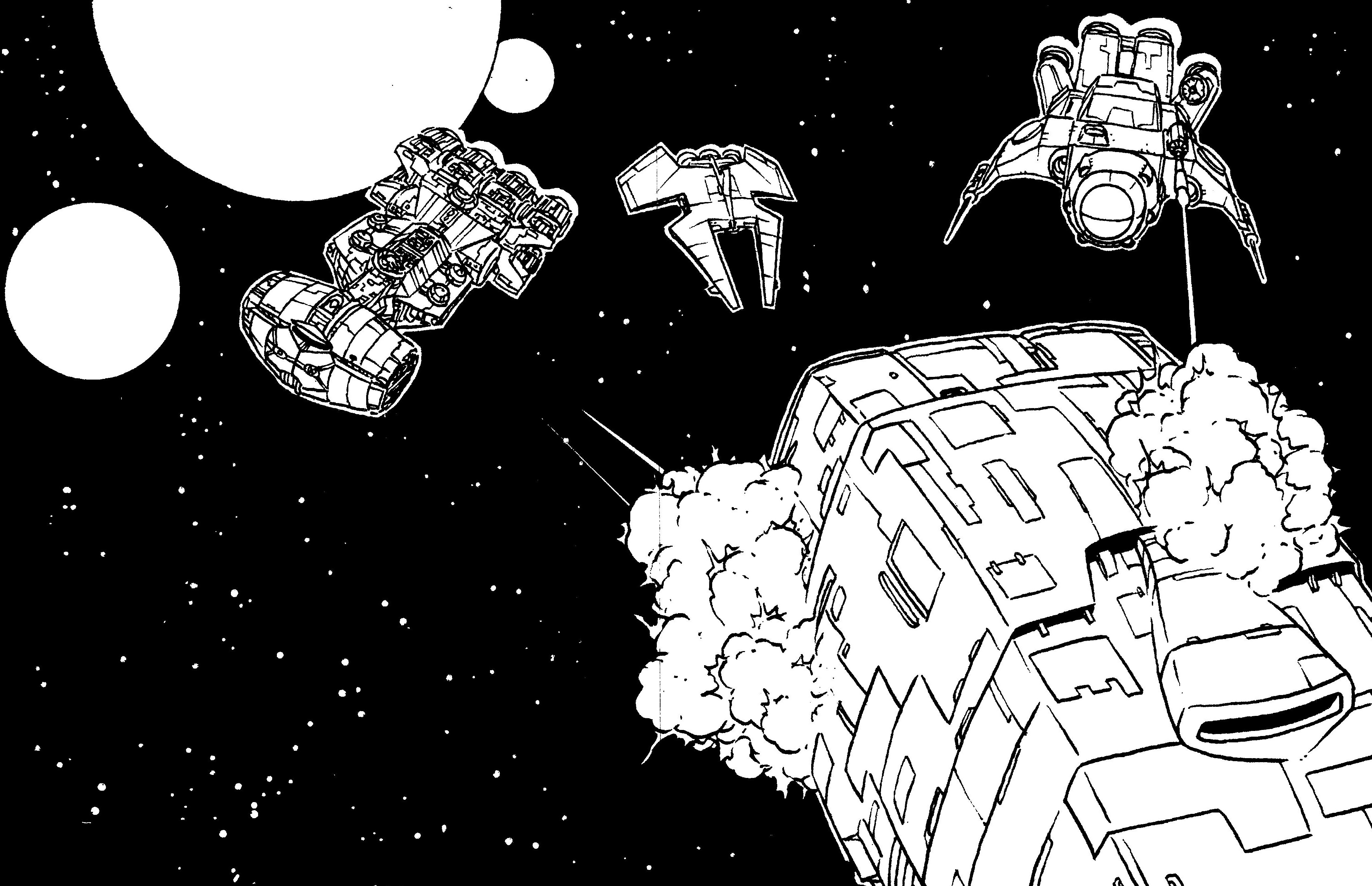 The Zahtjav and Beeli's other ships engage the Far Orbit.