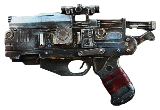 Cardo's secondary weapon was a blaster pistol