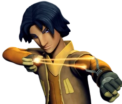 エネルギー・スリングショットを使うエズラ・ブリッジャー