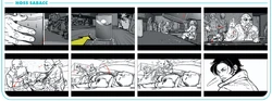 Storyboard of the Hoss Sabacc sequence[8]