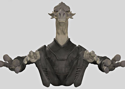 Rednax was a redressed model of Sebulba from Episode I.