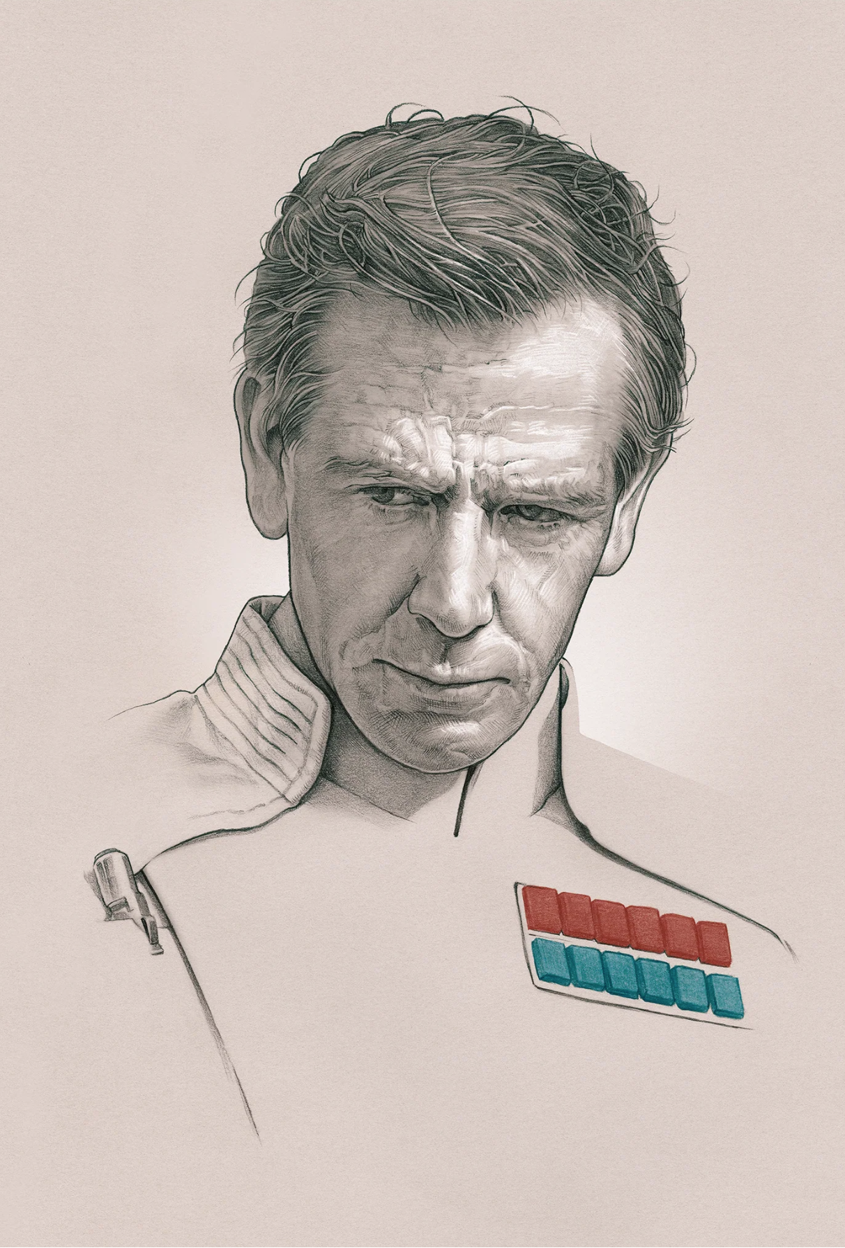 Orson Callan Krennic (pictured in his later years) was a man whose life was tied to that of the battlestation project