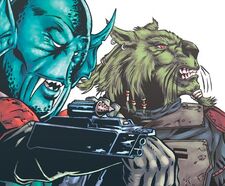 The Mandalorians were made up of many different species, including  and .