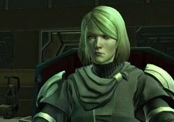 Lana Beniko pilots the shuttle during the heist on Vandin.