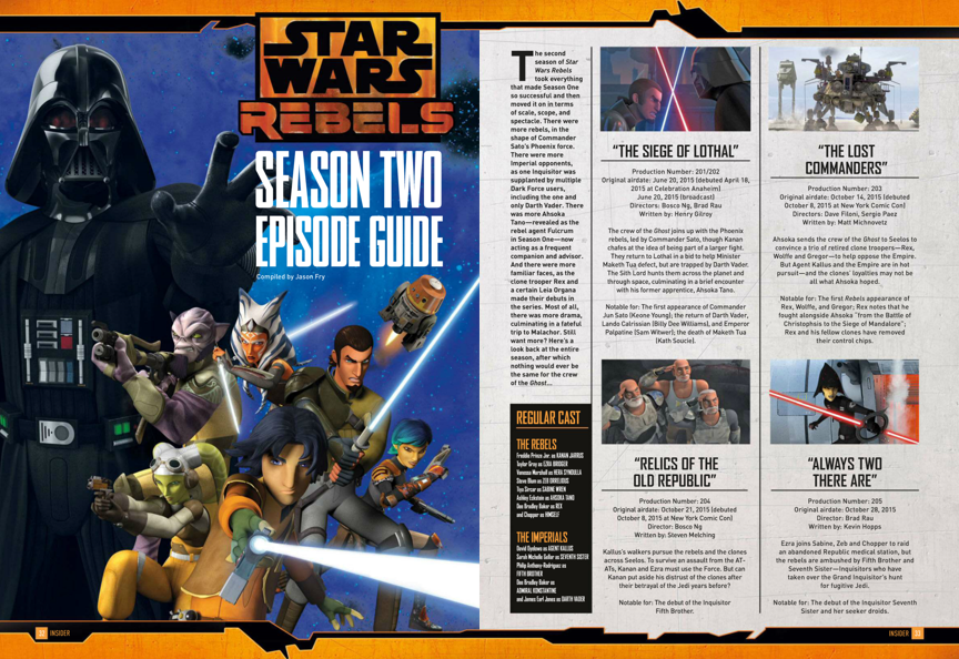 Star Wars Rebels: Season Two Episode Guide appearance in Common Appearance