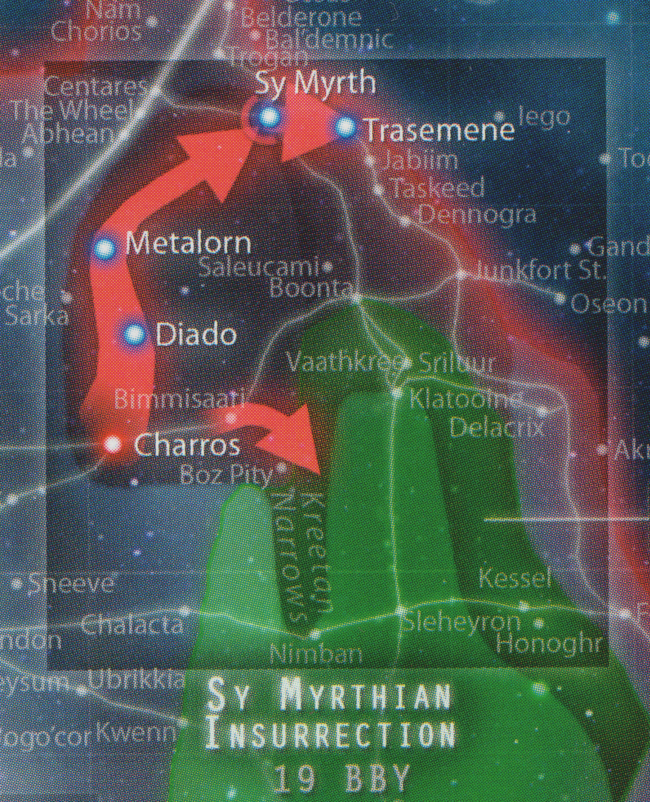 Trasemene was the site of a battle during the Sy Myrthian Insurrection.