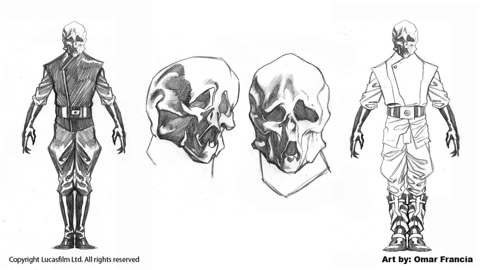 Concept sketches by Omar Francia of Vul Isen.