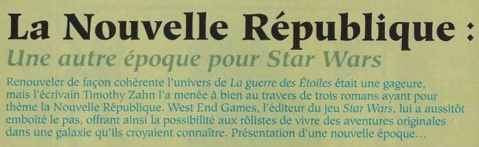 La Nouvelle République: Une autre époque pour Star Wars appearance in Common Appearance