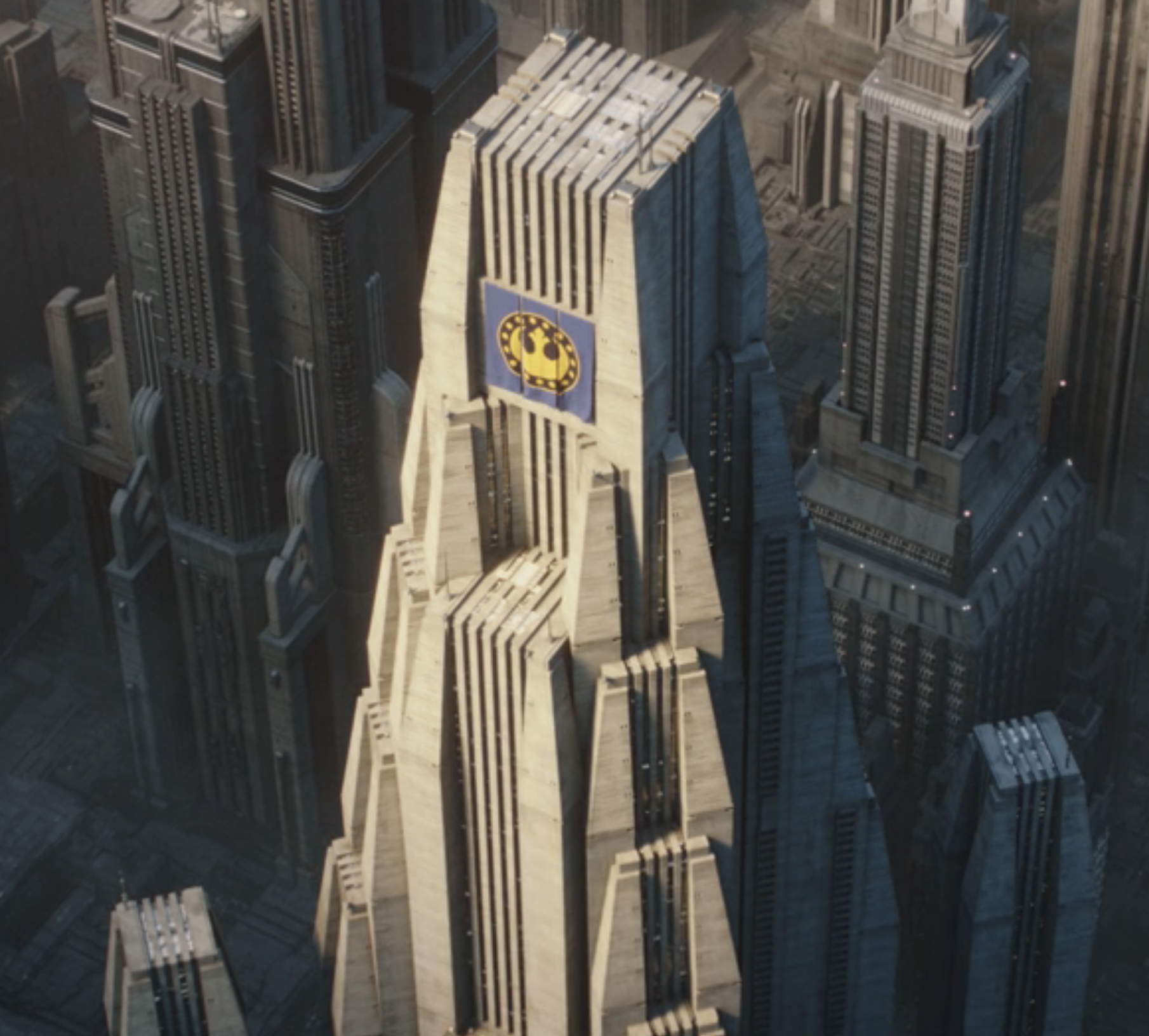 After joining the New Republic, Coruscant was counted among the Centrist worlds that advocated for a stronger galactic government.