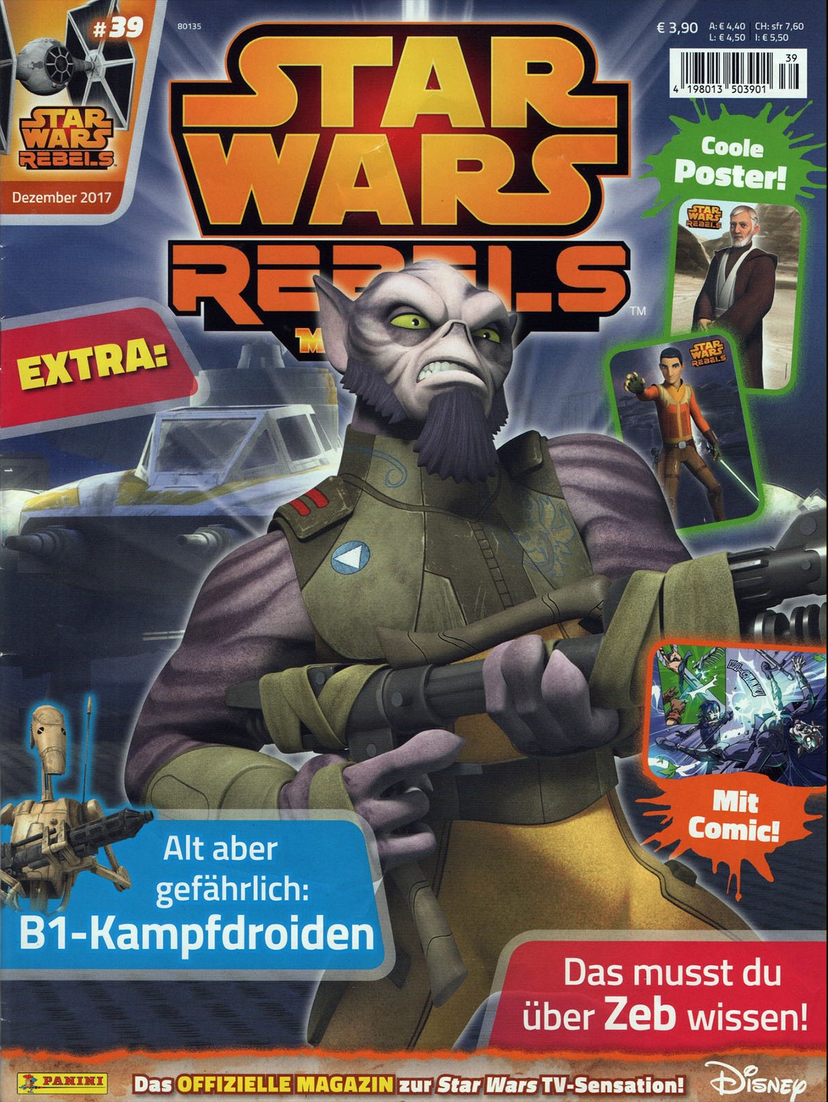 Star Wars Rebels Magazine 39 appearance in Common Appearance