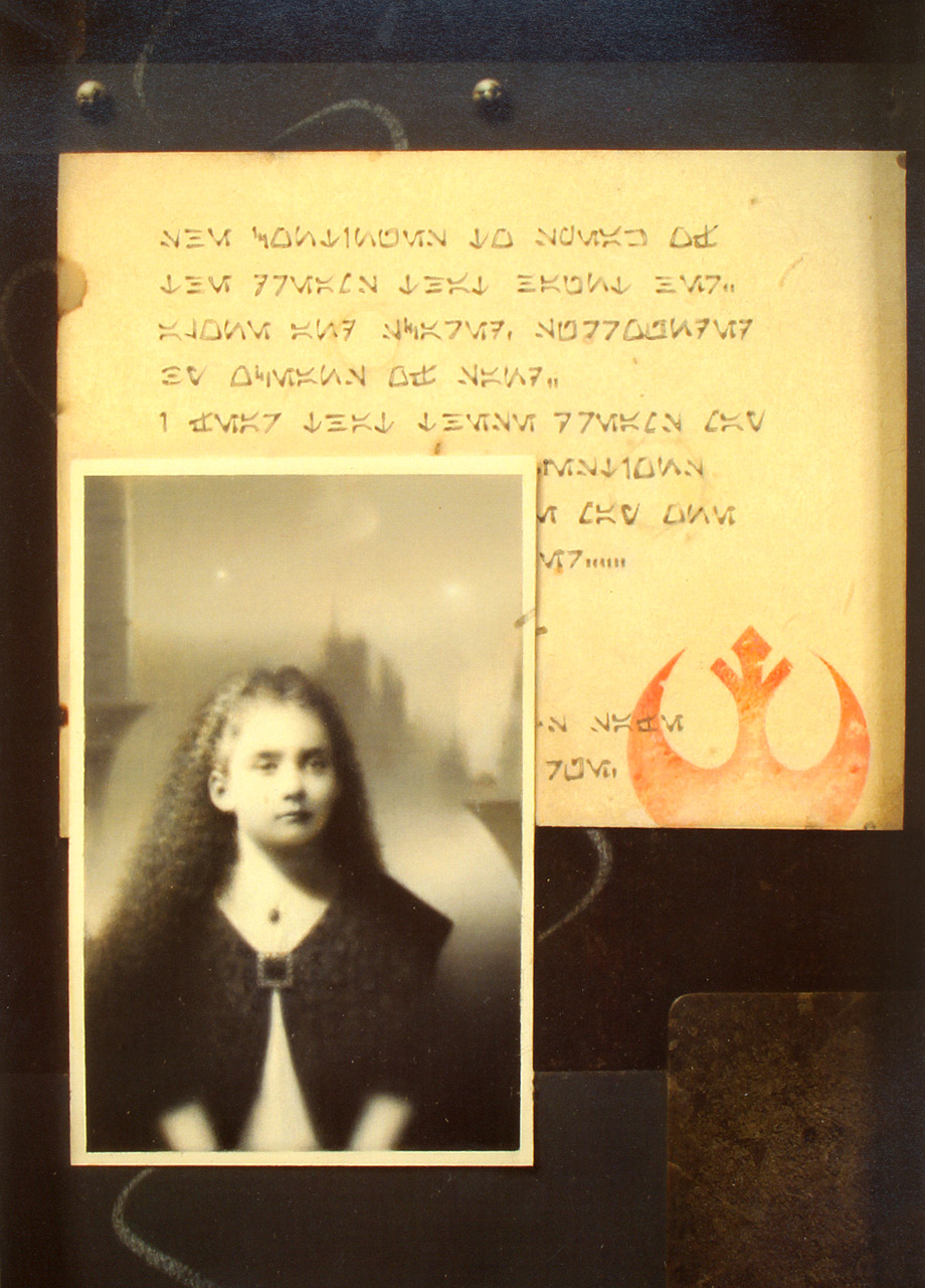 A photo of the young princess with a letter from one of her caretakers, describing the girl's dreams about being surrounded by oceans of sand