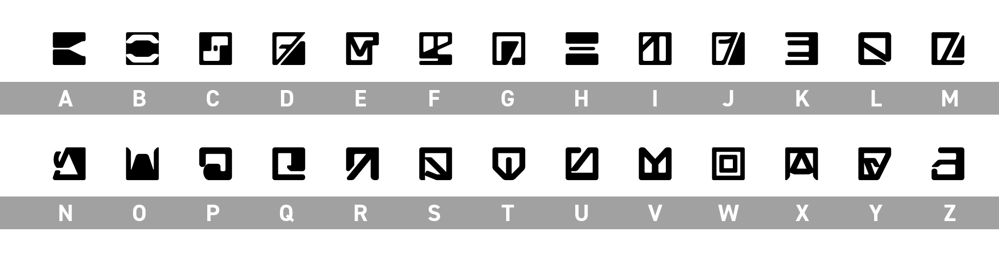 Digital Alphabet Lore A-Z Uppercase SVG / PNG / DXF / Eps / 