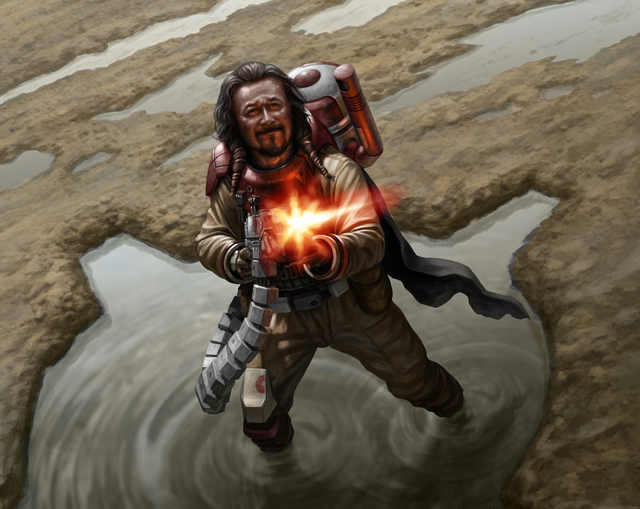 Baze Malbus became a hardened soldier after the Empire arrived on Jedha