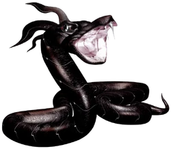 A coiled amphistaff
