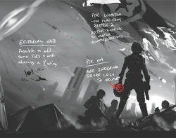 Cover-art sketch poster, Barnes & Noble Exclusive Edition insert