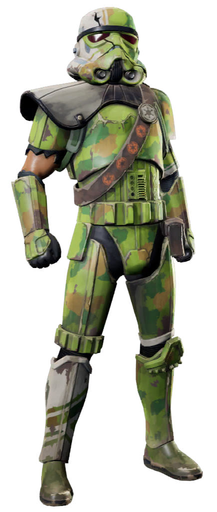 Camo stormtrooper armor appearance 