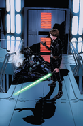 Return of the Jedi 40th Anniversary variant cover "Son Strikes Down the Father"