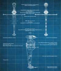 ASF-01 B-wing starfighter blueprints-sw card trader