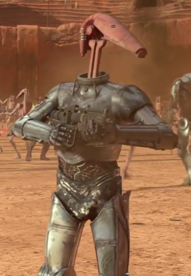 Unidentified B1 battle droid  (C-3PO) appearance in Common Appearance