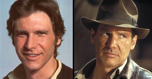 Harrison Ford gained fame for playing both Han Solo and Indiana Jones.