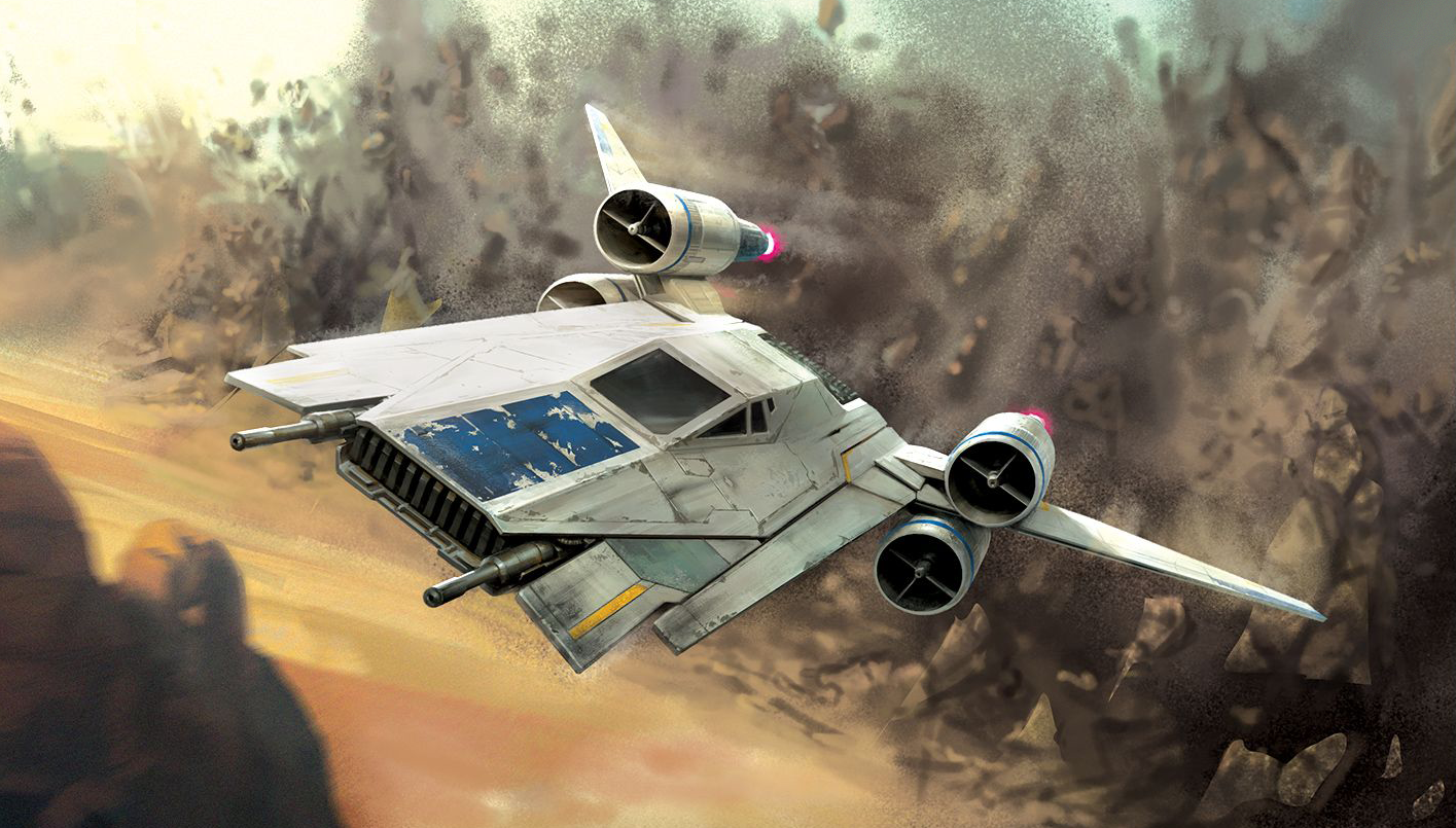 U-wing LMTR-20 flees the catacombs' destruction.