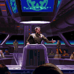 Harkov in the TIE Fighter cutscene used to represent Mordon in The Stele Chronicles.