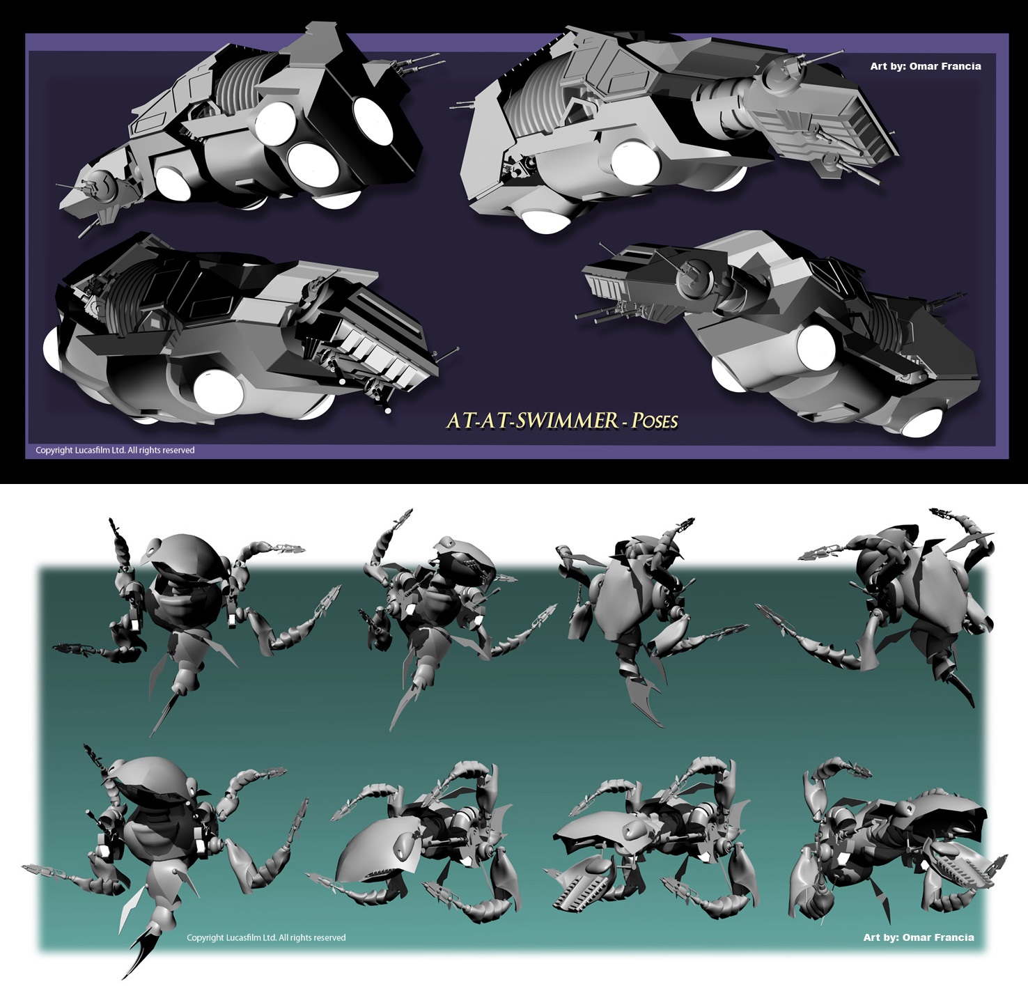 Omar Francia created fully poseable 3D models of Fight Another Day's various vehicles before penciling them into the comics.