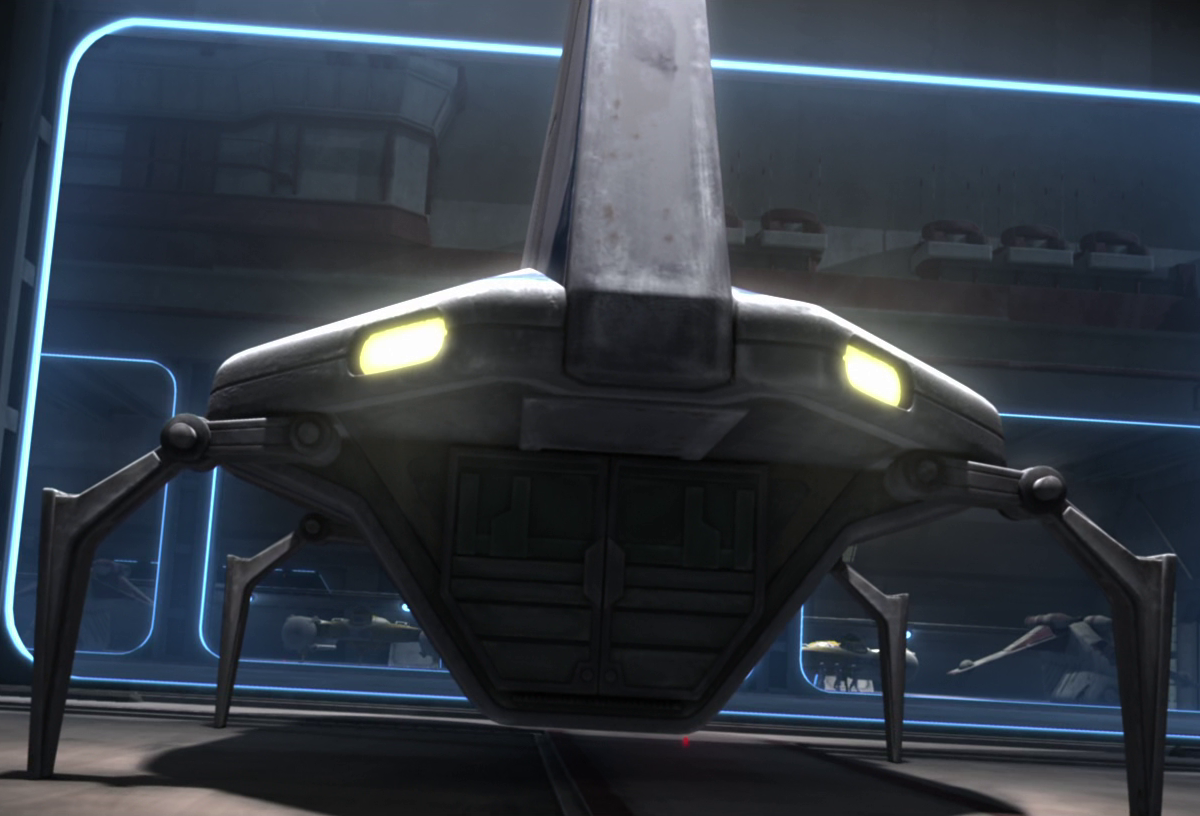 Unidentified Sheathipede-class transport shuttle (Cad Bane's frigate) appearance in Common Appearance