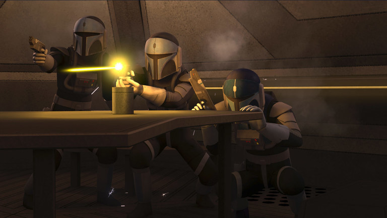 The Mandalorian Protectors, once charged with protecting Satine.