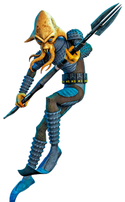 A Quarren soldier during the Second Battle of Mon Calamari