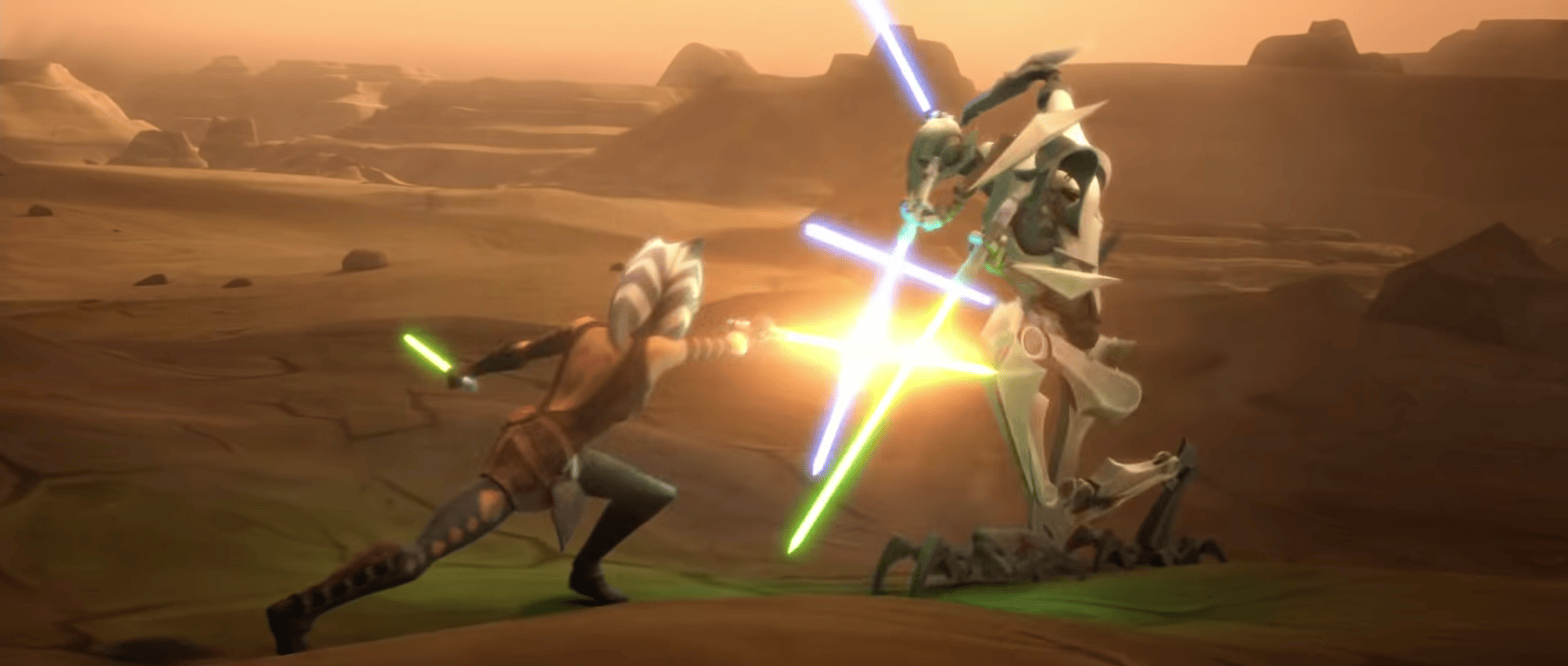 Ahsoka battles Grievous.