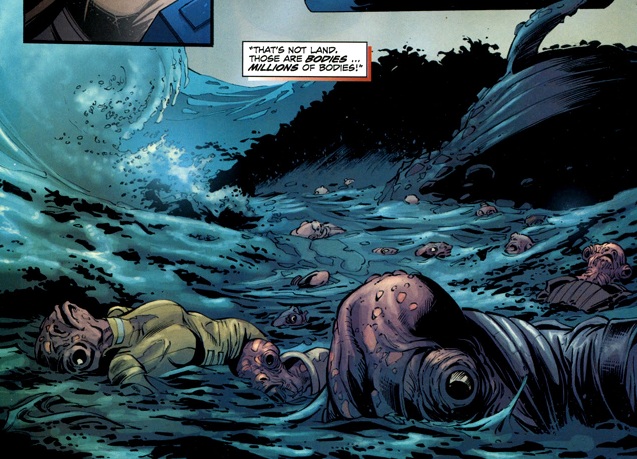 Dead floating in the water following the Final Protocol.