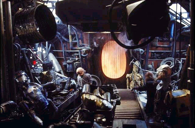 An IG-series droid in the incinerator room.