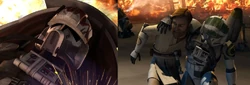 "Killer" (left) and "Engle" (right) were created for the episode "Bound For Rescue