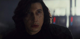 Kylo Ren looking at Rey