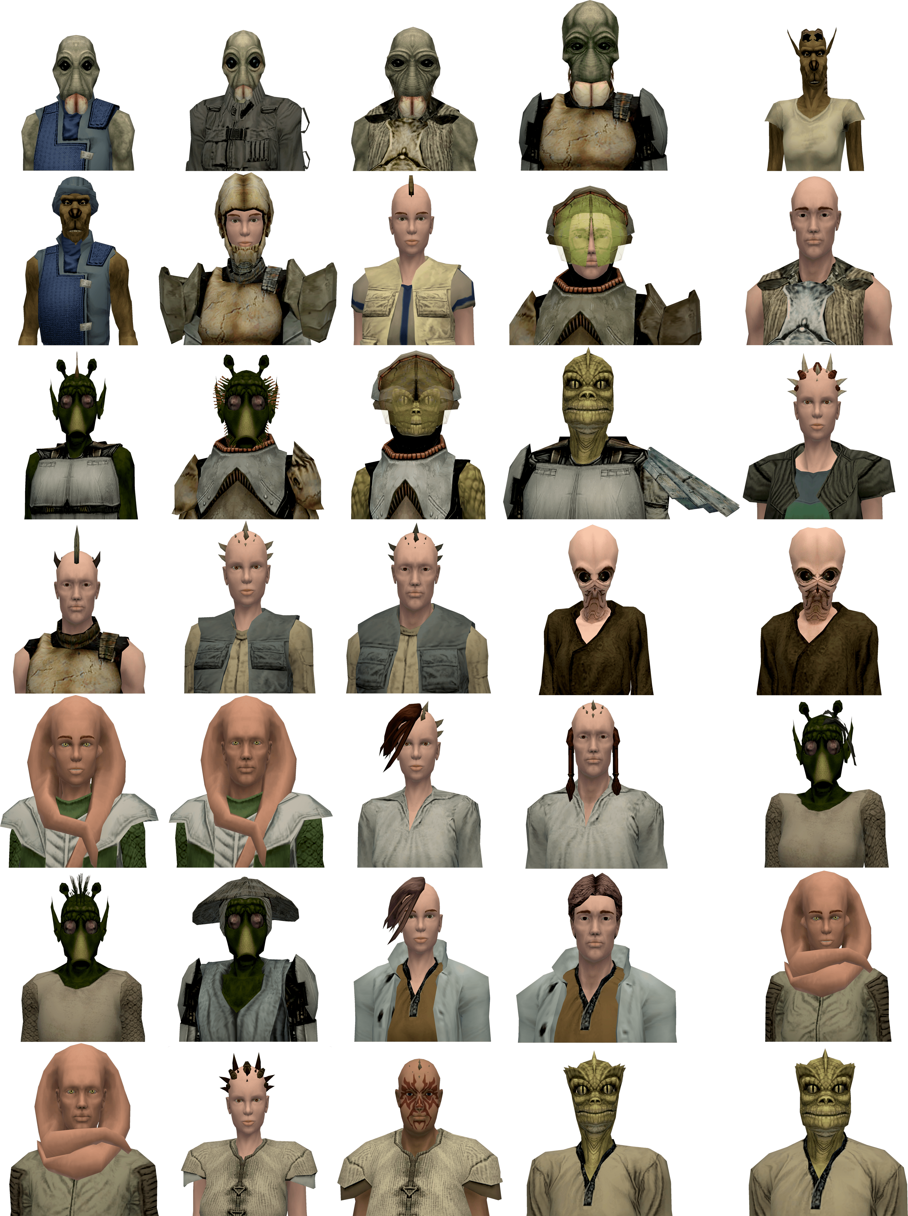 Every possible depictions of Seldair Keeloo prior to the 2007 update