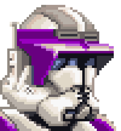 purple clone trooper