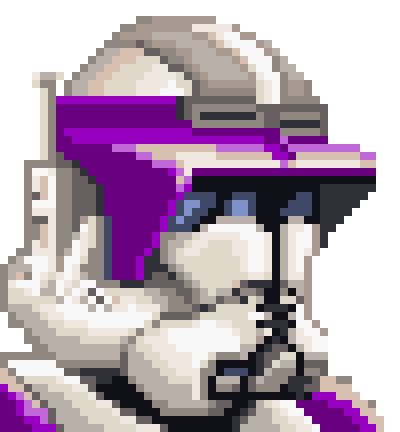 purple clone trooper