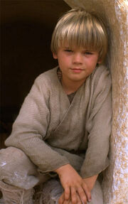 Anakin Skywalker bambino su Tatooine