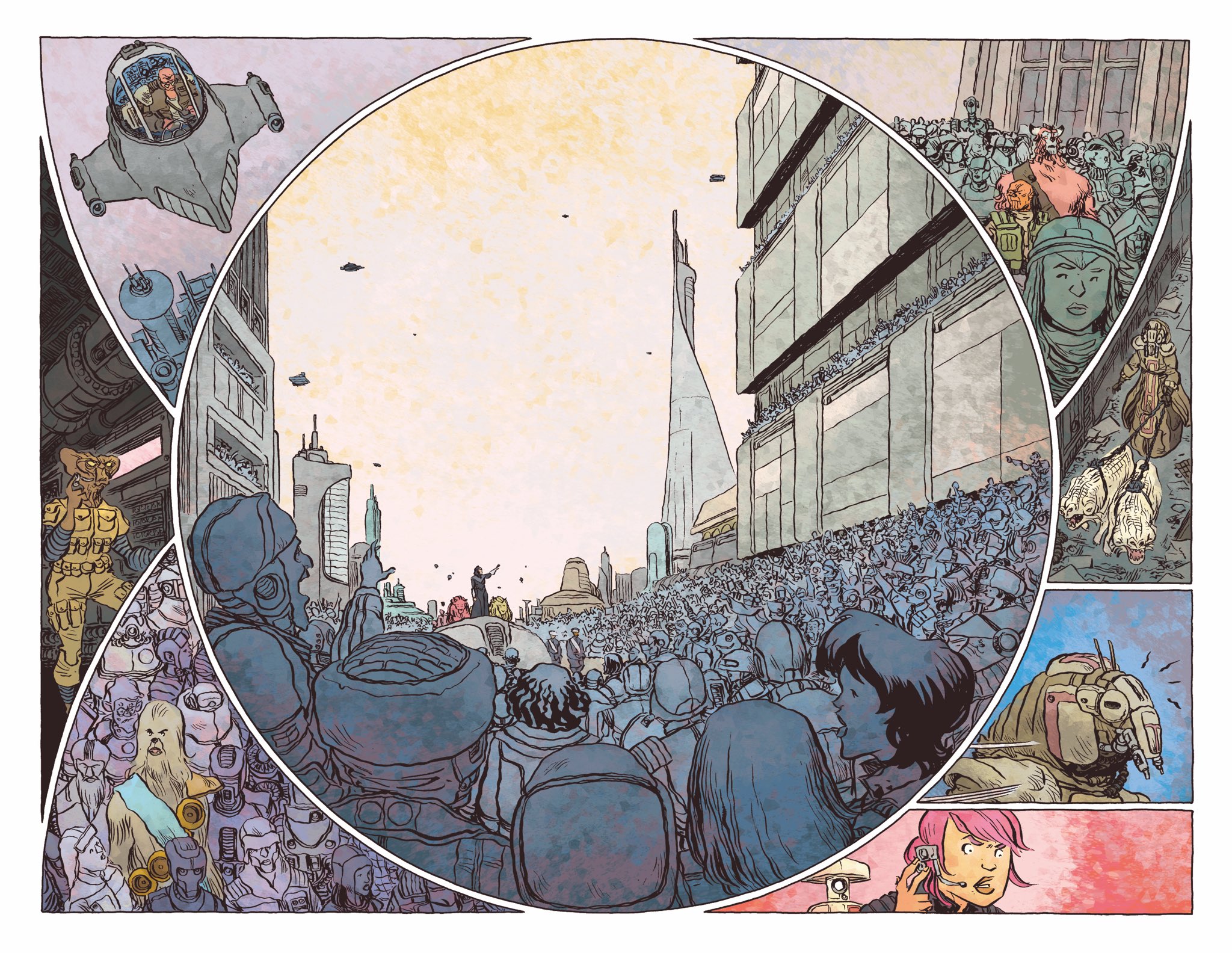 Lonergan released one of his favorite panels from The High Republic Adventures Annual 2021 without lettering.