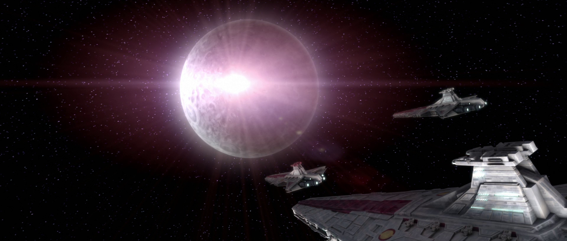 The Malevolence crashes into the Dead Moon of Antar.