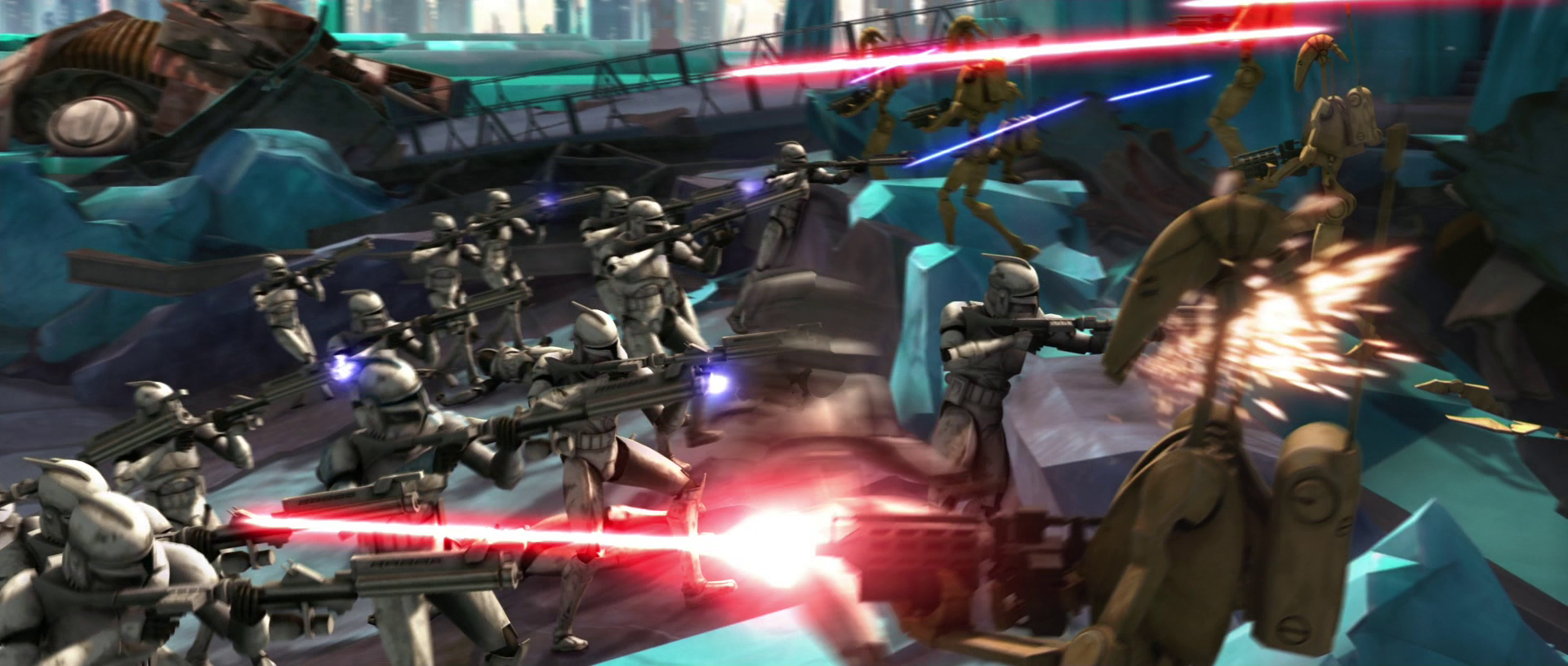 During the Clone Wars, Republic and Separatist armies fought numerous battles across the galaxy.