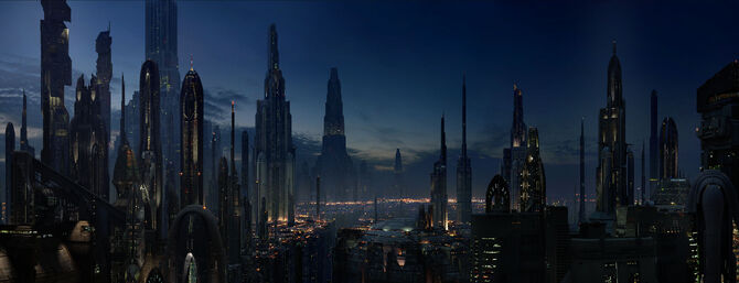 Coruscant at night