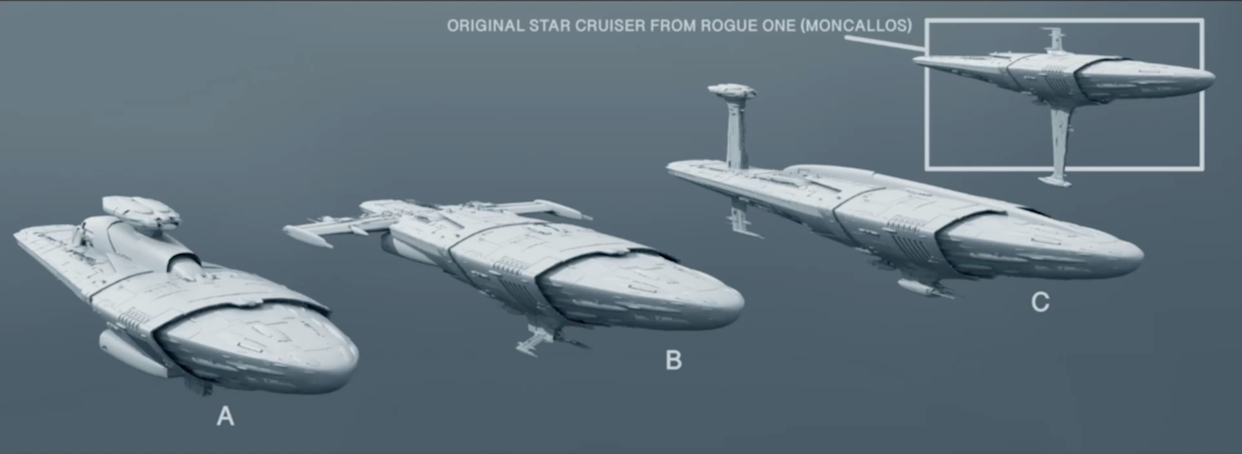 Variations of the MC75 Star Cruiser